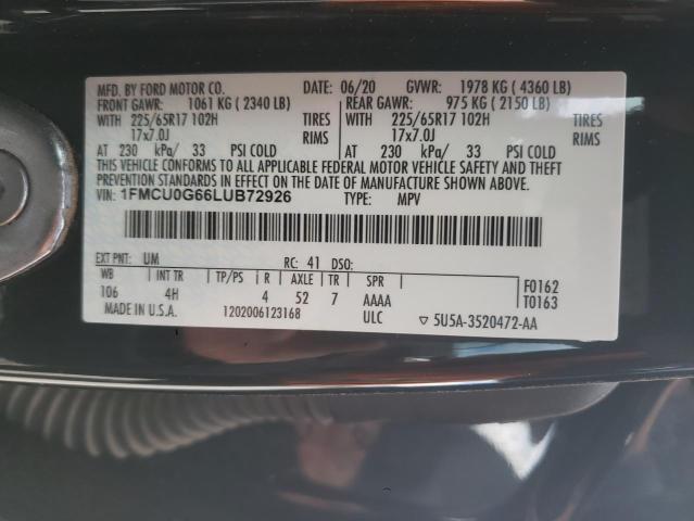 1FMCU0G66LUB72926 2020 FORD ESCAPE - Image 13