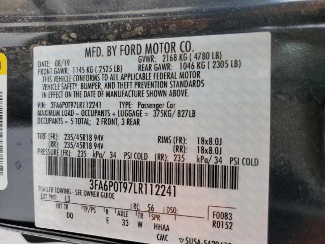 3FA6P0T97LR112241 2020 FORD FUSION - Image 12