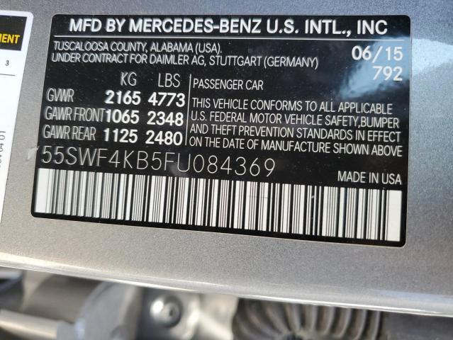 55SWF4KB5FU084369 2015 MERCEDES-BENZ C CLASS - Image 12