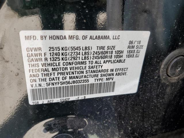 5FNYF5H56JB032355 2018 HONDA PILOT - Image 13