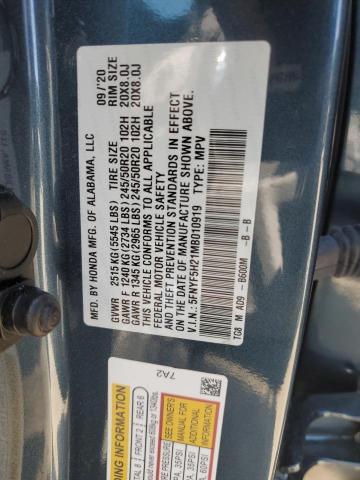 5FNYF5H21MB010919 2021 HONDA PILOT - Image 13