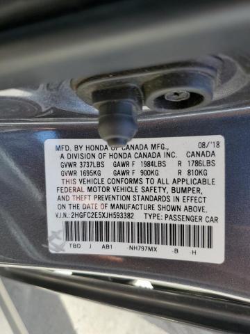 2HGFC2E5XJH593382 2018 HONDA CIVIC - Image 13