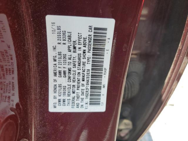 1HGCR2F19HA093638 2017 HONDA ACCORD - Image 12