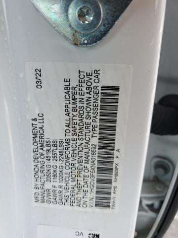 1HGCV3F5XNA018592 2022 HONDA ACCORD - Image 12