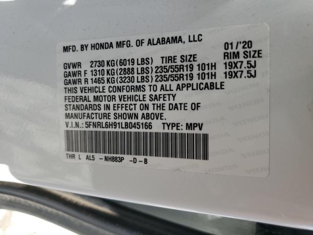 5FNRL6H91LB045166 2020 HONDA ODYSSEY - Image 14