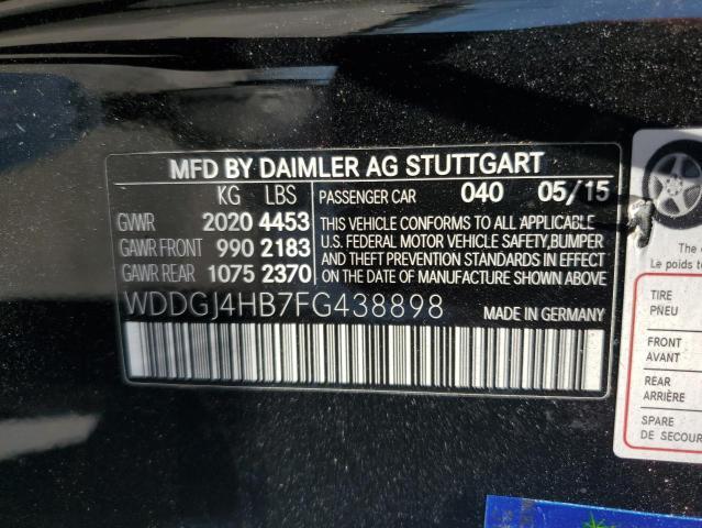 WDDGJ4HB7FG438898 2015 MERCEDES-BENZ C CLASS - Image 13