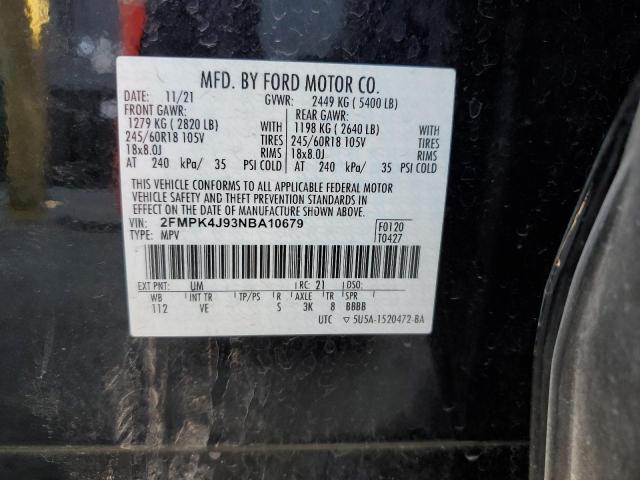 2FMPK4J93NBA10679 2022 FORD EDGE - Image 13