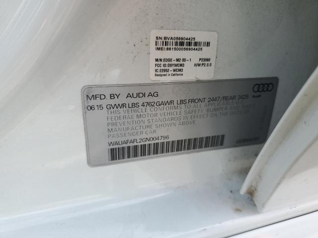 WAUAFAFL2GN004796 2016 AUDI A4 - Image 12