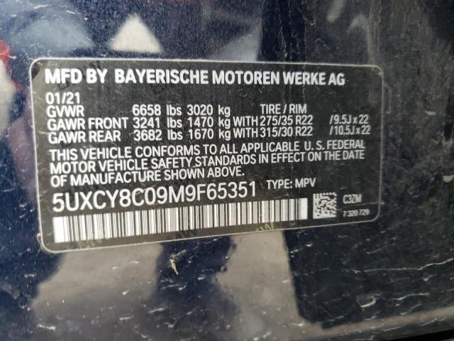 5UXCY8C09M9F65351 2021 BMW X6 - Image 12