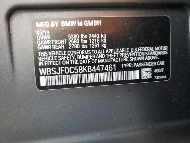 WBSJF0C58KB447461 2019 BMW M5 - Image 13